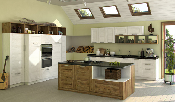 Бежевая кухня во Владикавказе