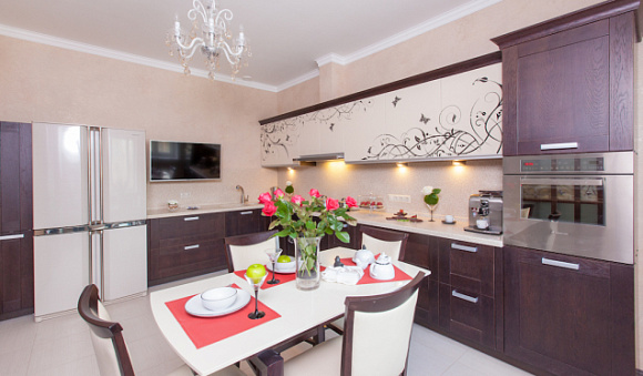 Бежевая кухня во Владивостоке