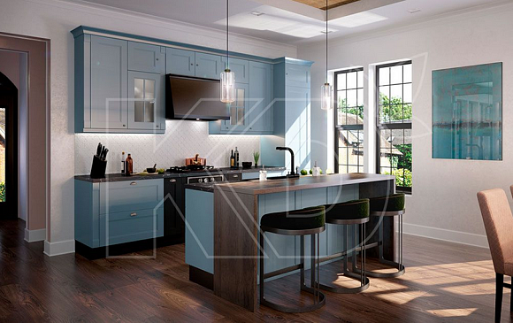 яркая кухня в классическом стиле