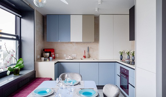 Светлая кухня в Воронеже