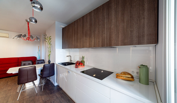 Бежевая кухня во Владивостоке