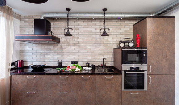 кухни в стиле лофт