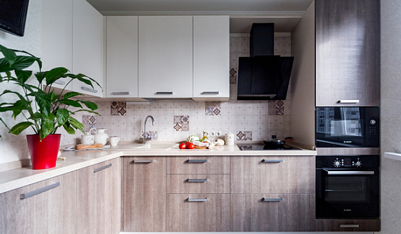 Бежевая кухня во Владивостоке