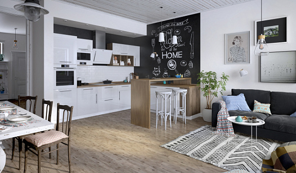 Белая кухня в Липецке