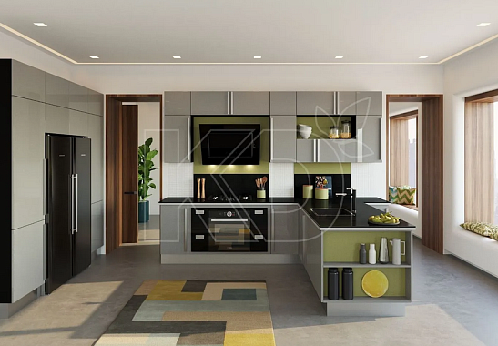 Угловые кухни модерн