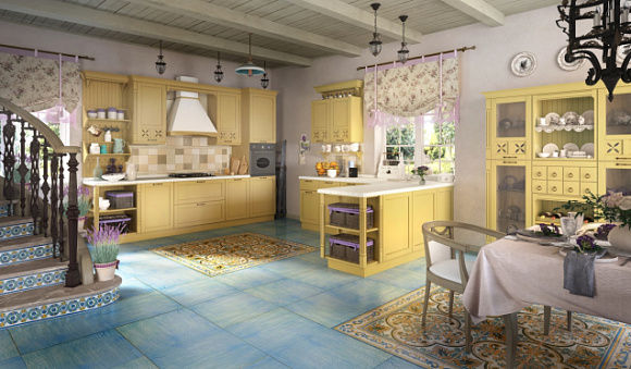 Стиль Кантри в кухонном пространстве