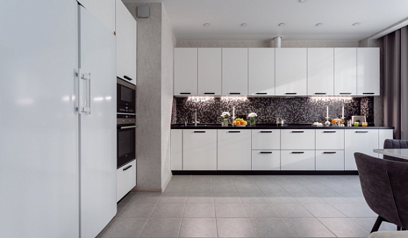 Глянцевая кухня в Анапе