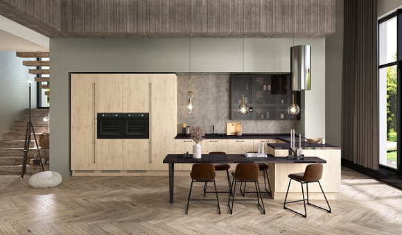 Бежевая кухня во Владикавказе