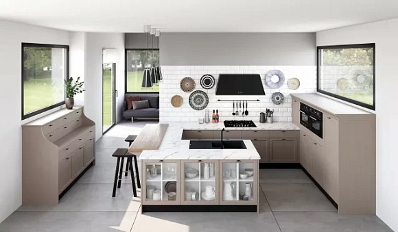 Бежевая кухня во Владивостоке