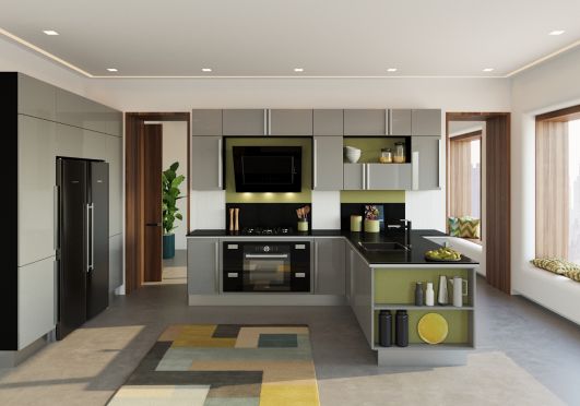 Модные серые кухни в классическом стиле и стиле модерн